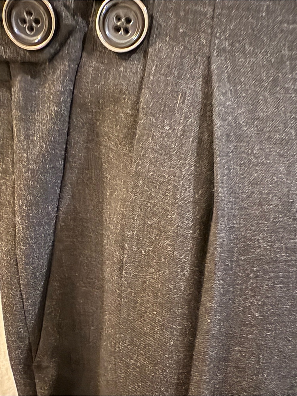 Robert Rodriguez Charcoal Pleated Dress Capri Pants - Picture 3 of 5